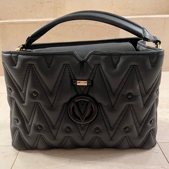 Valentino Black Quilted Handbag - Picture 2 of 6